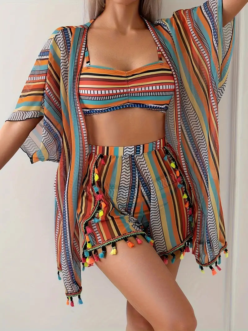 Three-Piece Printed Set