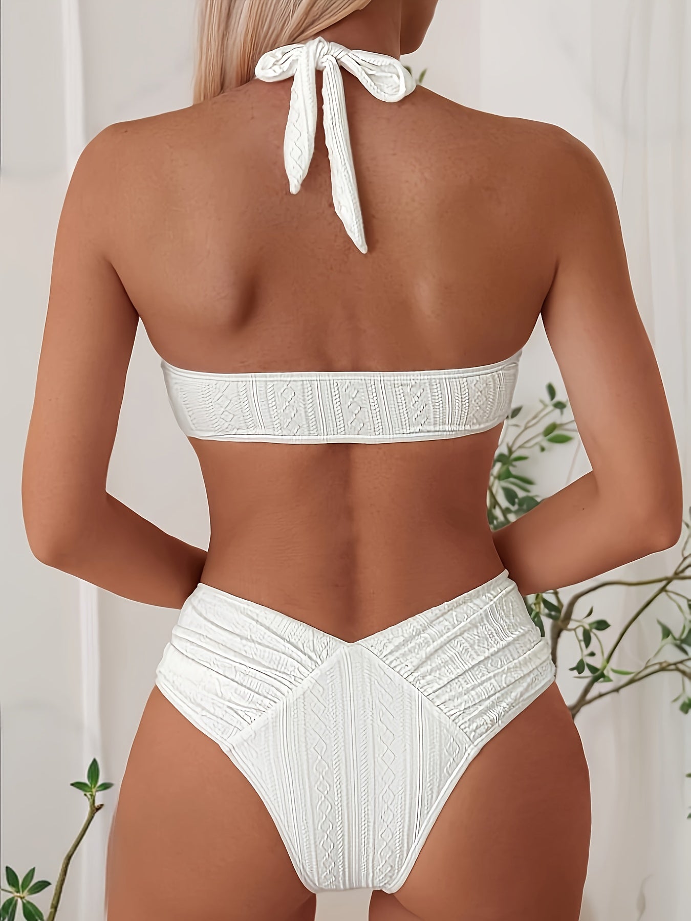 white striped strapless tie bikini - {{ Product_type }} BeachWear I Availabre at Belle Aqua Belle Aqua Beach Wear