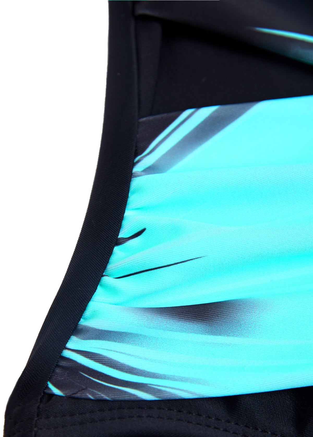 Criss Cross Cyan Ombre One Piece Swimwear